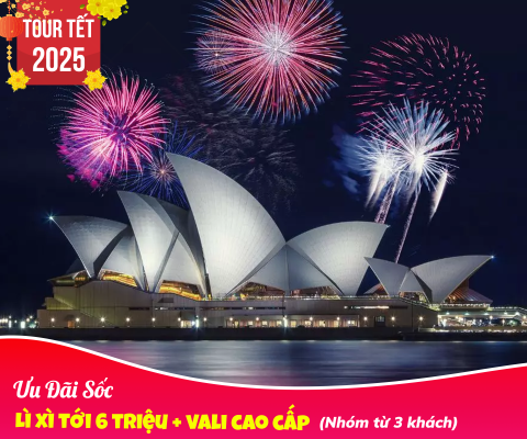 TOUR DU LỊCH ÚC TẾT ÂM LỊCH BAY THẲNG VIETNAM AIRLINES