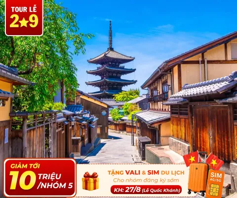 Tour Nhật Bản Từ Hà Nội Mùa Hè: Osaka – Kobe – Kyoto – Nagoya – Núi Phú Sĩ – Tokyo