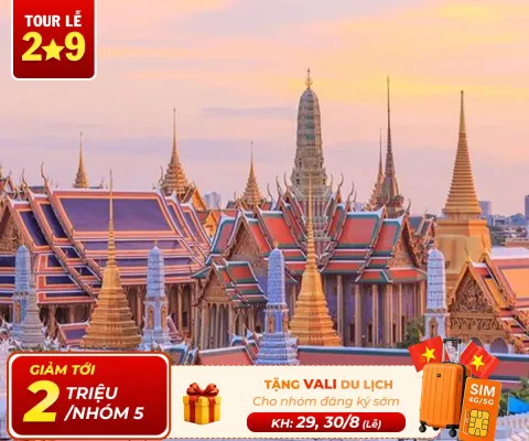  Tour Thái Lan 2/9 Từ Hà Nội: Khám Phá Bangkok – Pattaya Bay Thai AirAsia