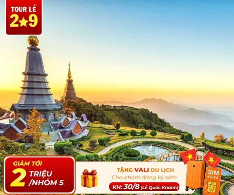 Tour Du Lịch Thái Lan Chiang Mai – Chiang Rai: Khám Phá Đóa Hồng Phương Bắc Bay Thai AirAsia