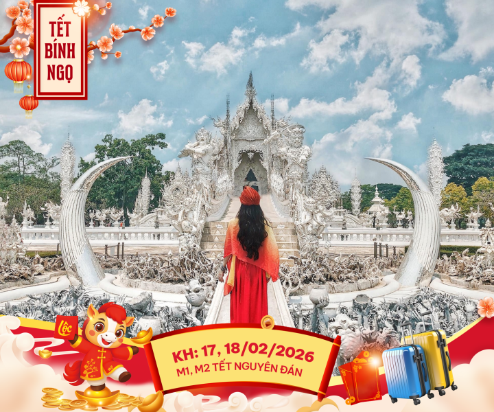 KHÁM PHÁ ĐÓA HỒNG PHƯƠNG BẮC THÁI LAN: CHIANG MAI – CHIANG RAI 5 NGÀY 4 ĐÊM BAY THAI AIRASIA