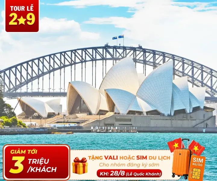 TRẢI NGHIỆM NƯỚC ÚC VỚI  CUNG ĐƯỜNG TOUR ĐỘC ĐÁO BAY VIETNAM AIRLINES 