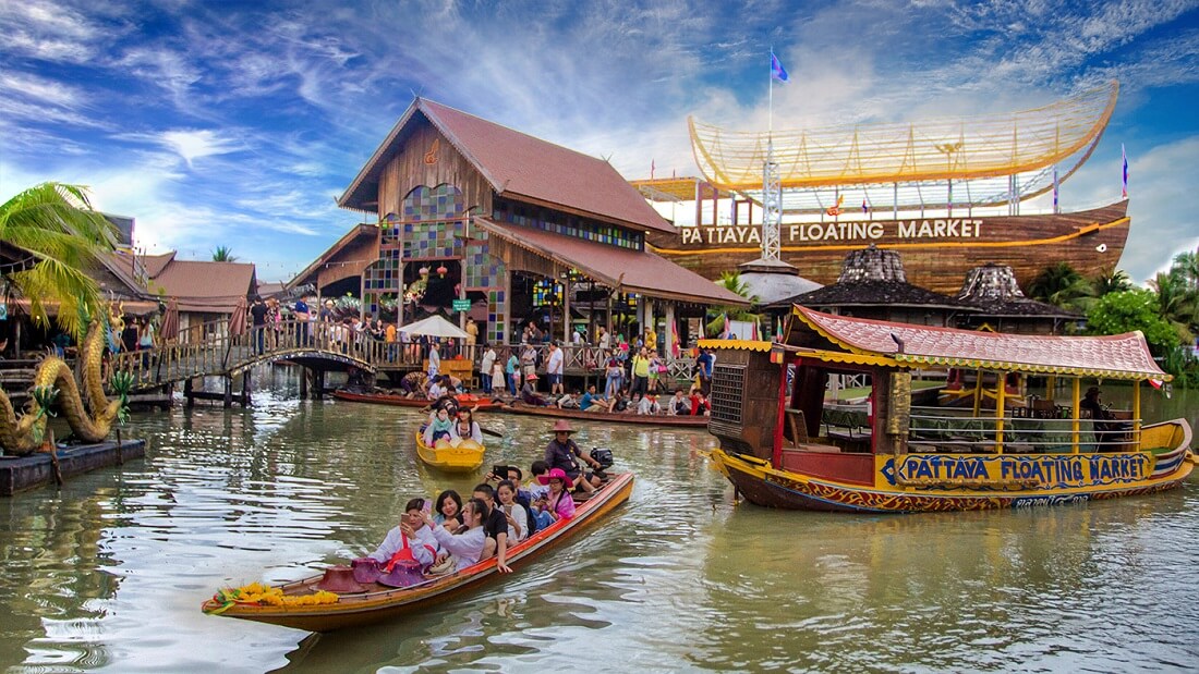 Kinh nghiệm du lịch chợ nổi bốn miền Pattaya, Thái Lan