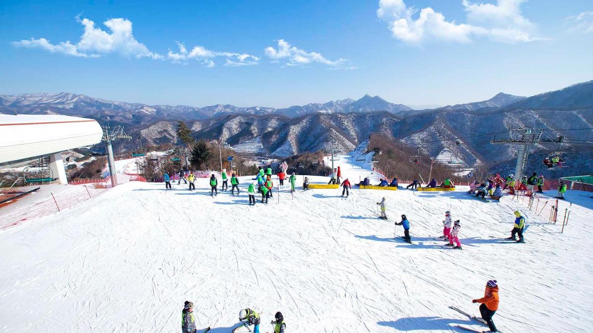 SEOUL - KHU TRƯỢT TUYẾT ELYSIAN- CÔNG VIÊN LOTTE WORLD - LÀNG CỔ HANOK  BUKCHON