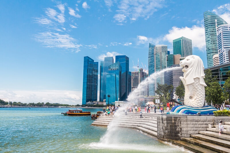Hãy Khám Phá Công Viên Sư Tử Biển Merlion Park Ở Singapore