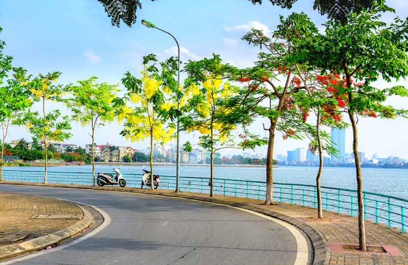Nắm tay nhau dạo Hồ Tây đi qua những mùa hoa Hà Nội
