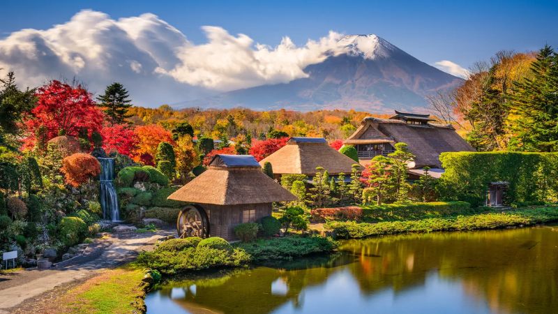 du lịch nhật bản tham quan làng cổ OSHINO HAKKAI - NHẬT BẢN