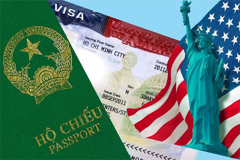 Hộ chiếu Việt Nam và visa du lịch Mỹ để đi New York
