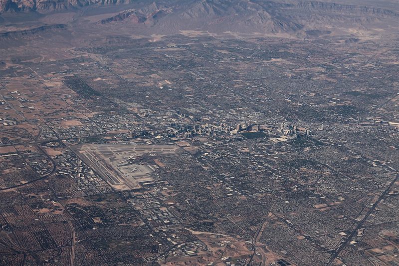 Toàn cảnh thành phố Las Vegas nhìn từ trên cao