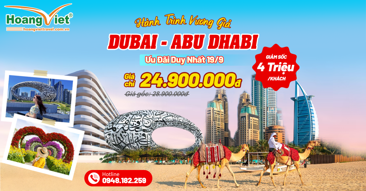 tour dubai trọn gói từ Hà Nội - hoàng việt travel